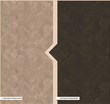 Quilt Dark & Light Laminated Particle Board, 8x4 size with Matte Surface Finish