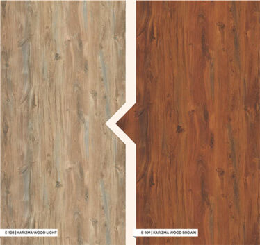 Karizmal Wood Dark & Light Laminated Particle Board, 8x4 size with Matte Surface Finish